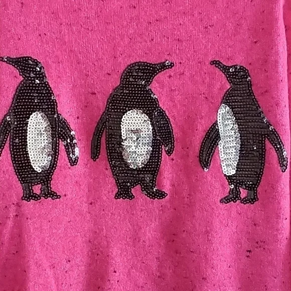 Karen Scott Whismy Penguin Sweater S - Picture 3 of 13